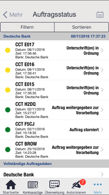 Deutsche Bank EBICS mobile screenshot-3