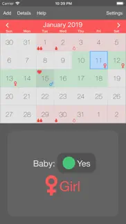 menstrual periods tracker iphone screenshot 1