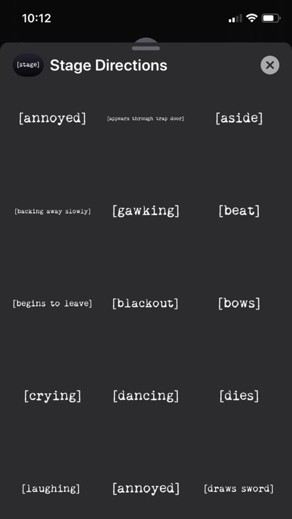 Stage Directions Stickers screenshot-4