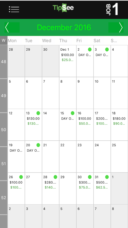 #2. TipSee Tip Tracker App (iOS) By: Webcoast Design, LLC