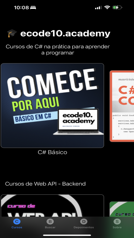 #1. ecode10.academy (iOS) 由: Mauricio Junior