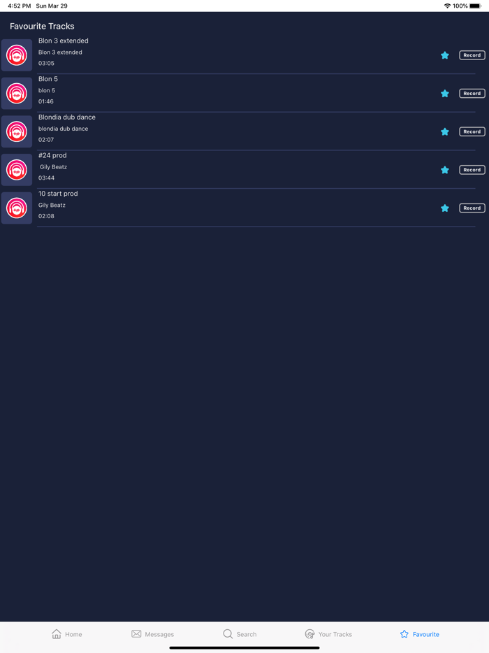 vibesR - song recording tool