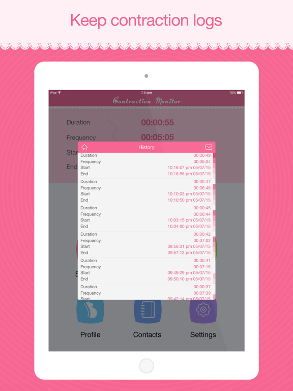 Contraction Monitor screenshot 3