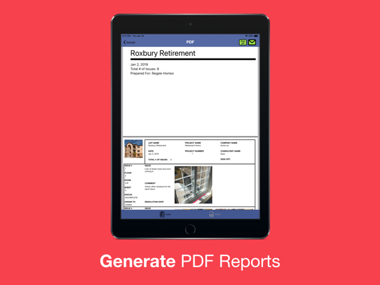 Punch List & Site Audit Report iPad screenshot 4 - Productivity app