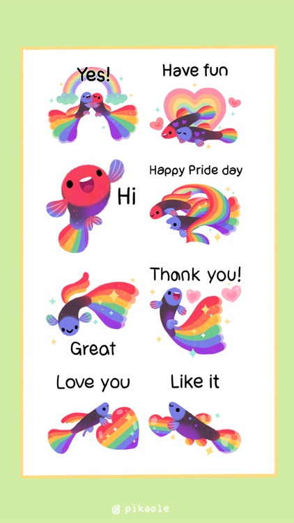 Rainbow guppy