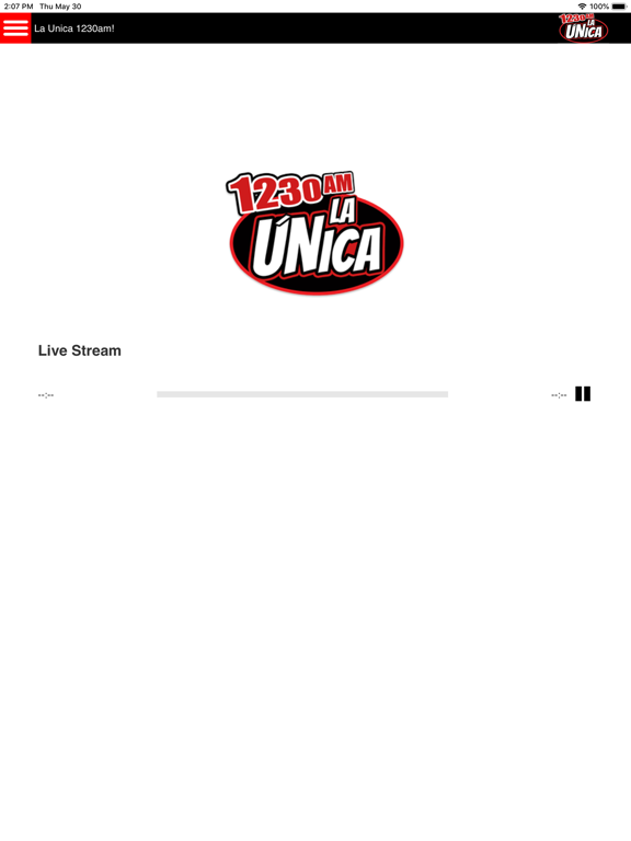 La Unica 1230 AM Del Rio iPad screenshot 1 - News app