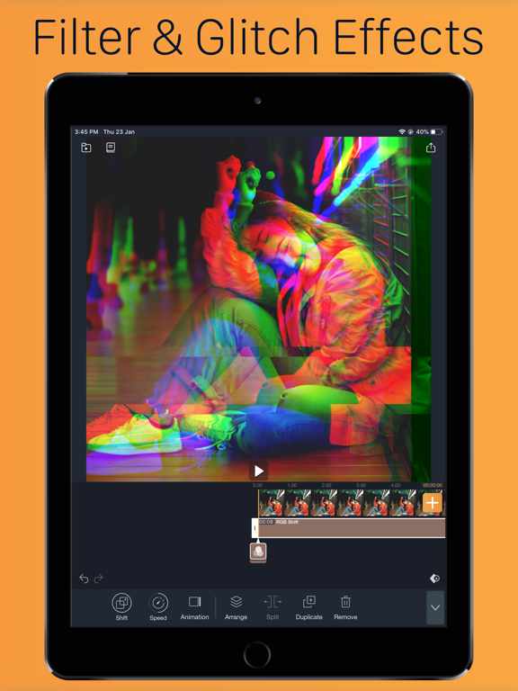 Blur Video & Video Merger :VMX iPad screenshot 4 - Photo & Video app