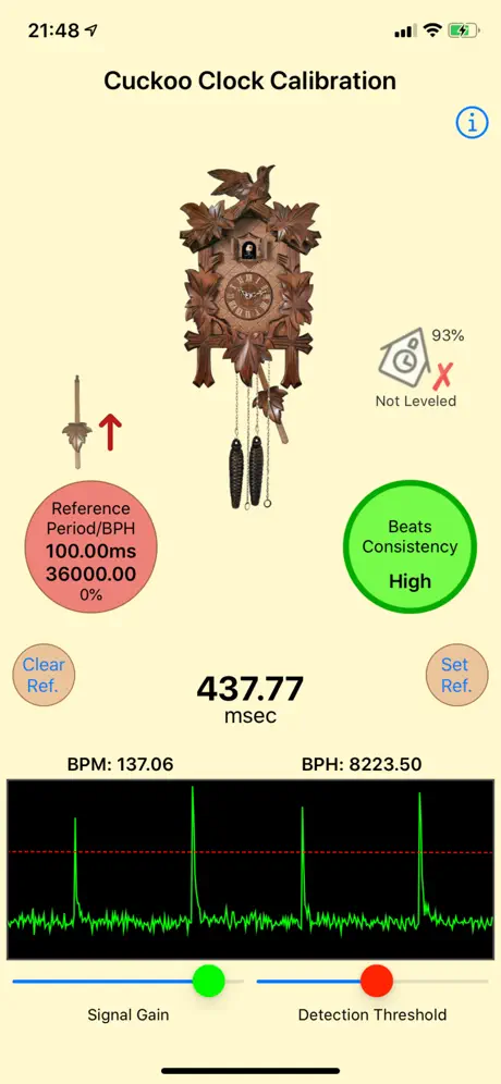 Cuckoo Clock Calibration