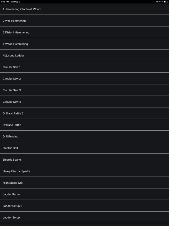 Screenshot #5 pour Hammer Sounds and Tool Sounds