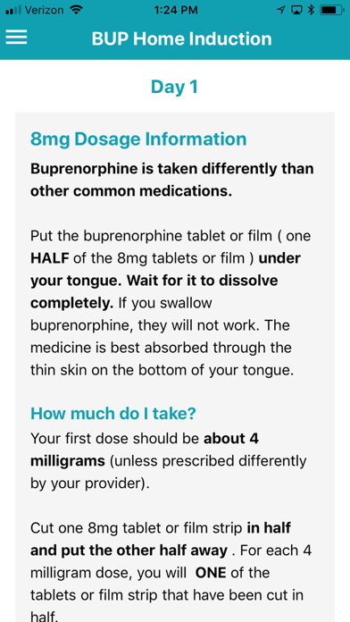 Buprenorphine Home Induction screenshot 2