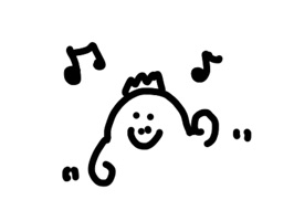 恐竜のすこしくんです。のんびり屋です。