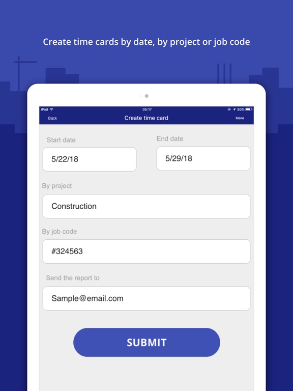 Screenshot #5 pour Punch In / Out Timesheet App