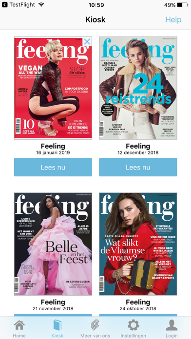 Feeling Magazine Screenshot
