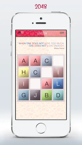 Game screenshot 2048 Valentine’s Day Quotes apk
