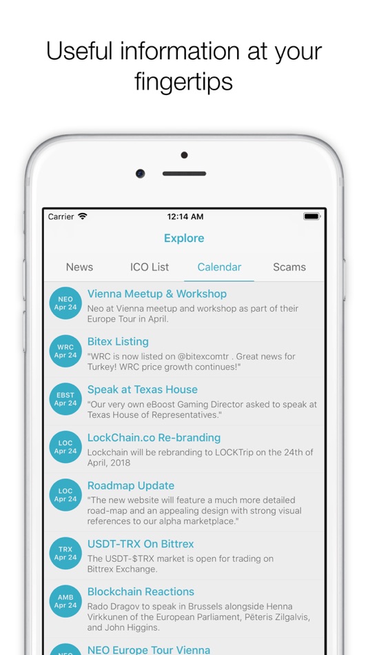 #5. Coink - Crypto Price Tracker (iOS) 由: Woodsign