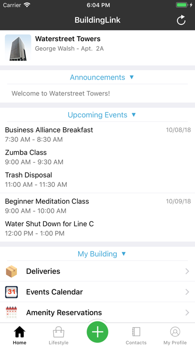 Screenshot #1 pour BuildingLink Resident App