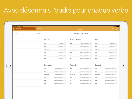 Screenshot #4 pour Quickverbes Allemands