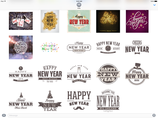 Screenshot #5 pour Happy New Year: Stickers