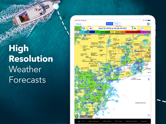 iNavX – Sailing, Boating and Marine Navigation & Chartplotter, with NOAA Charts screenshot