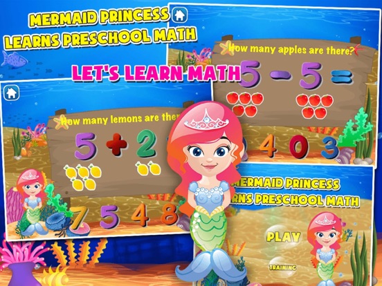 Screenshot #4 pour Mermaid Princess Math for Kids