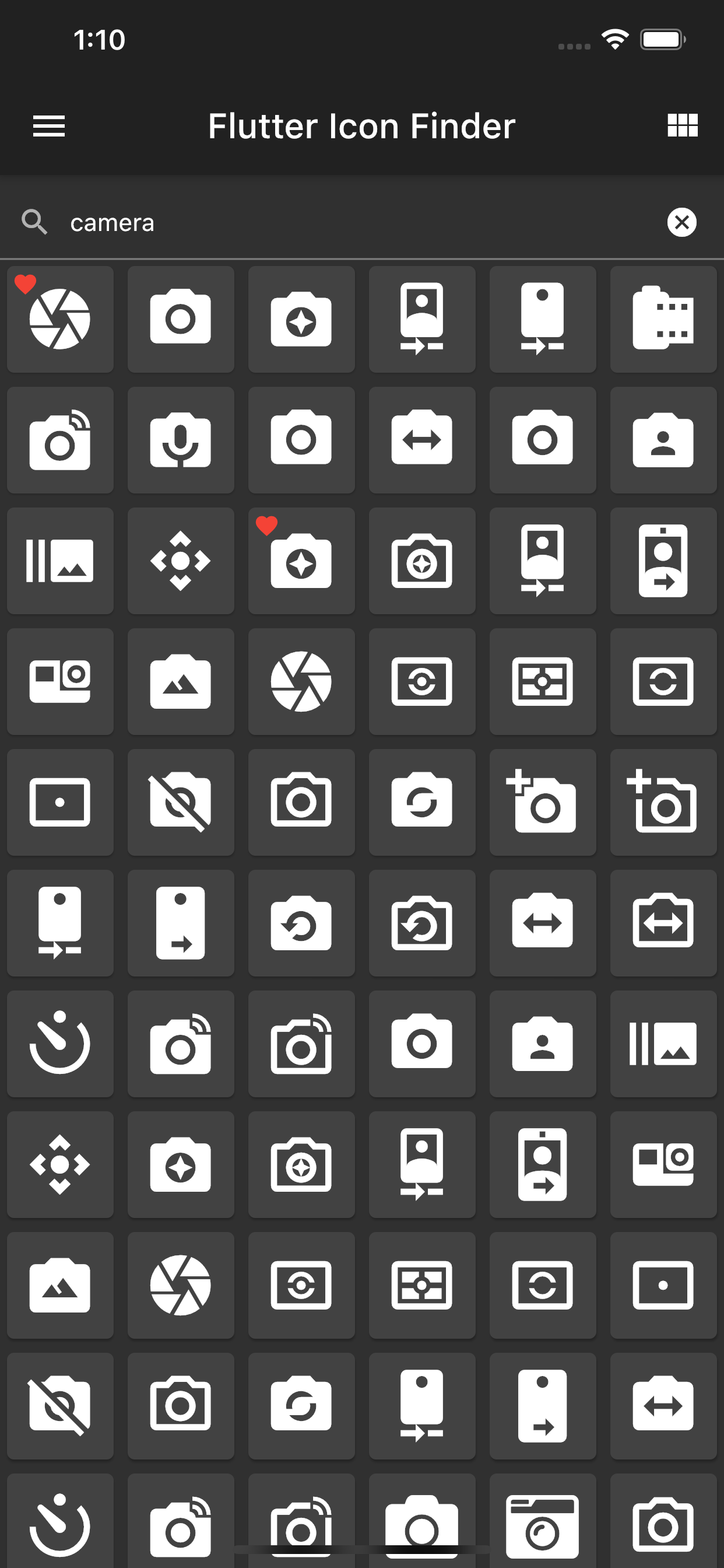 Icon Finder for Flutter