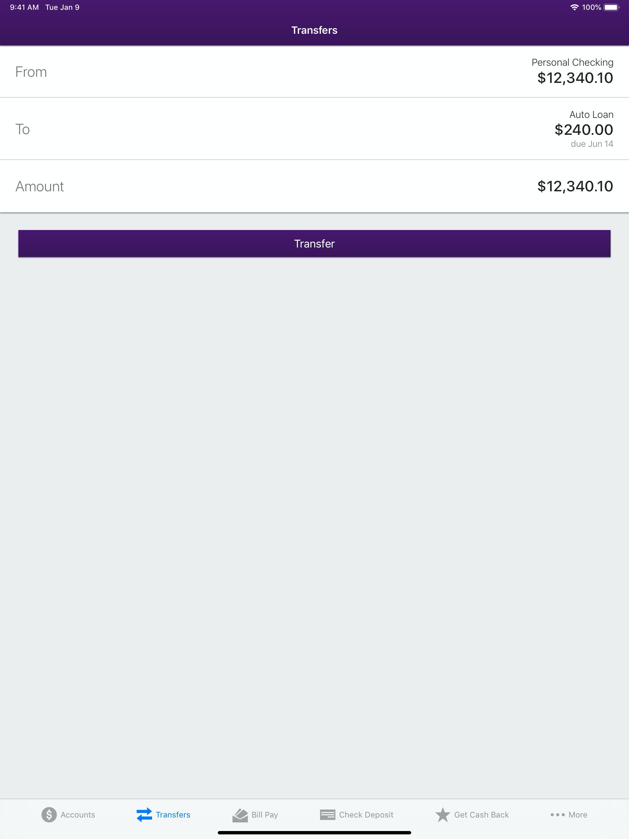 BankFinancial Mobile App
