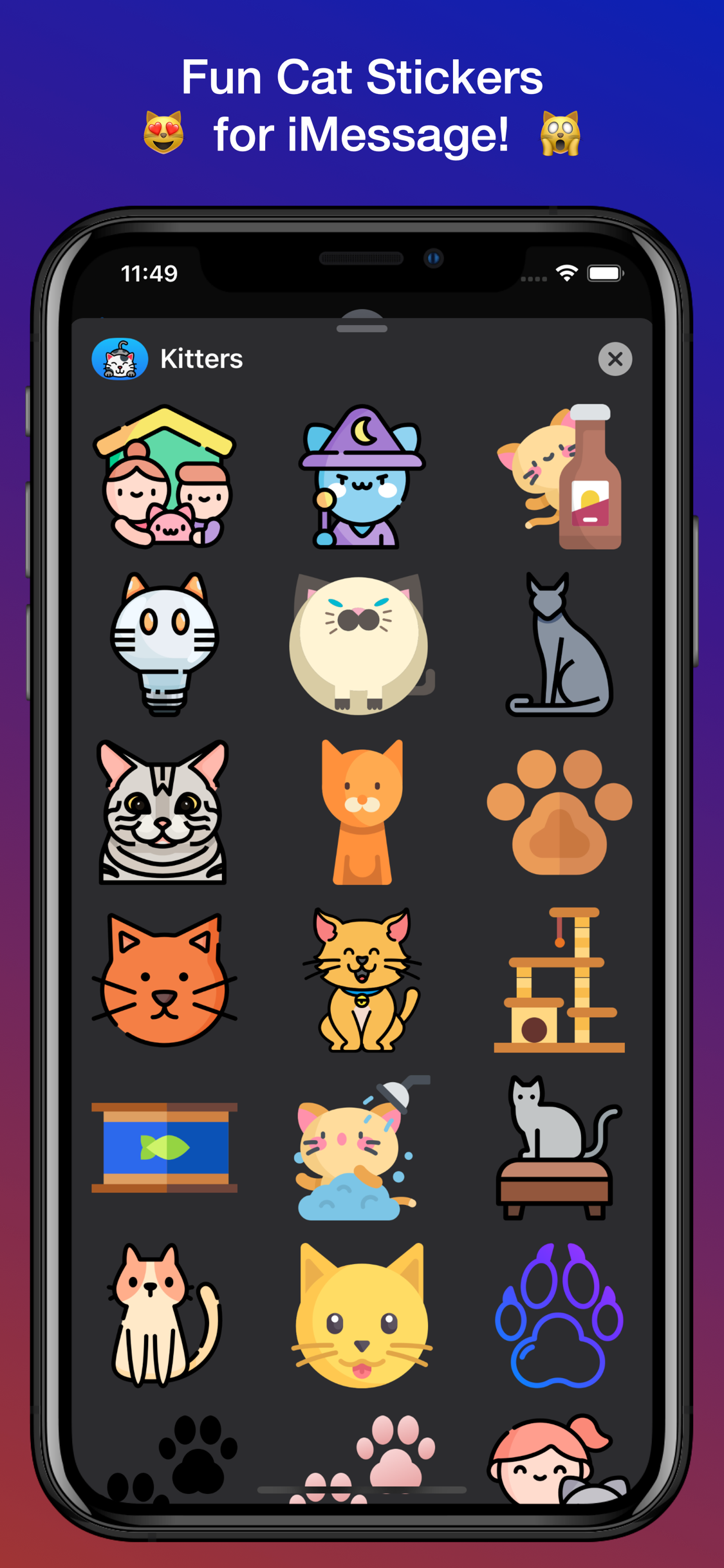Kitters! Cat Stickers