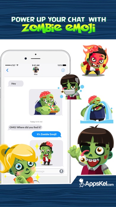 Zombies Emoji Stickers App screenshot 3