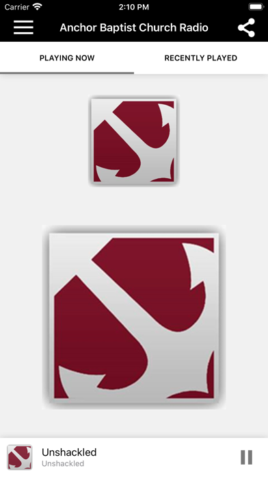 Anchor Baptist Church Radio iPhone screenshot 1 - Music app