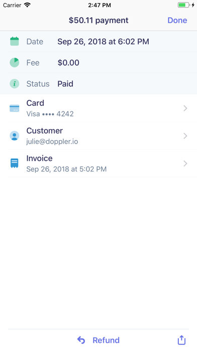 Stripe Dashboard screenshot