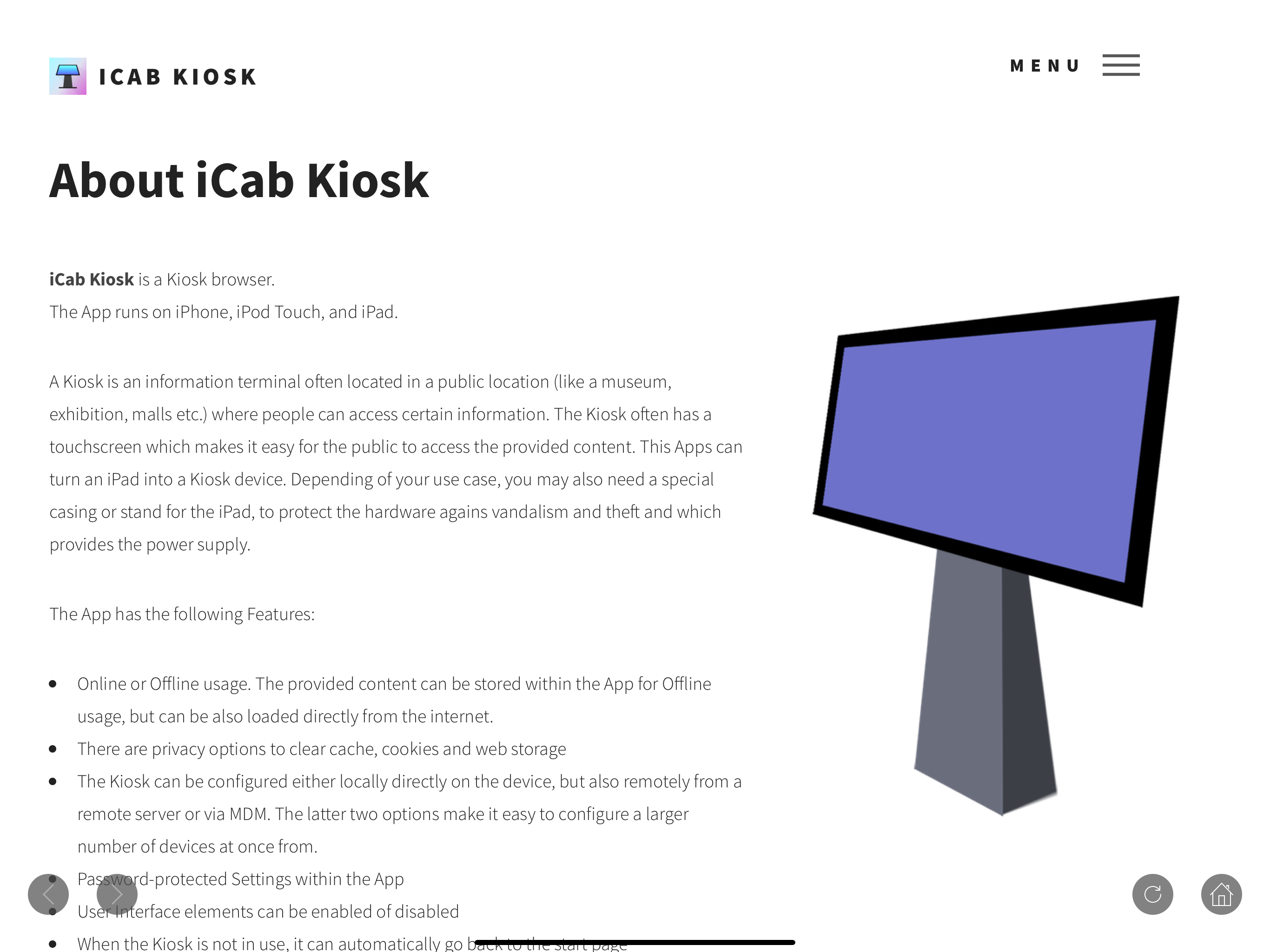 iCab Kiosk (Web Browser) screenshot 4