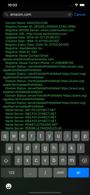 Whois - Lookup & Availability on the App Store