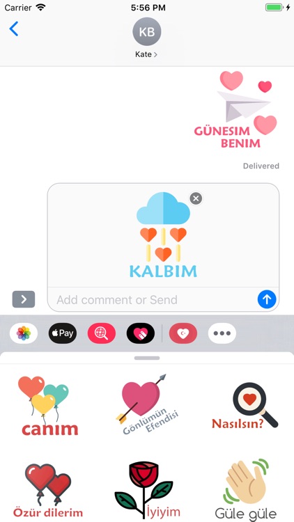 Turkish Love Stickers screenshot-5