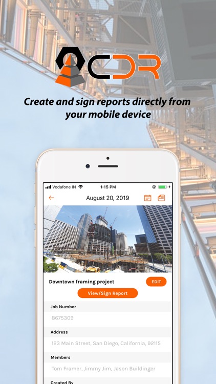 CDR Construction Daily Reports