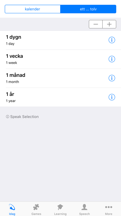 Learn Swedish - Calendar screenshot 2