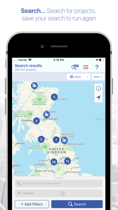 Project Locator Screenshot