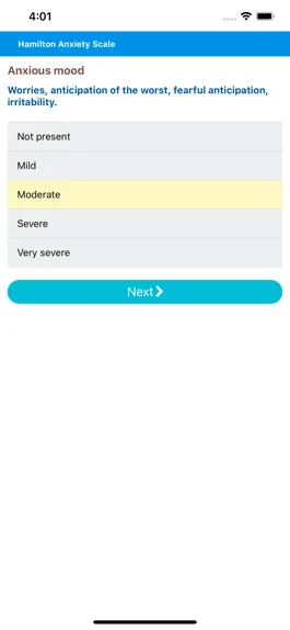 Game screenshot Hamilton Anxiety Scale apk