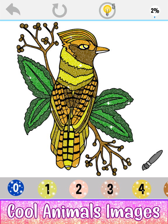 Adult Color By Number Art Book iPad screenshot