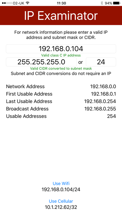Screenshot #1 pour IP Examinator