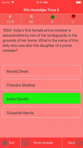 1980s Nostalgia Trivia screenshot 3