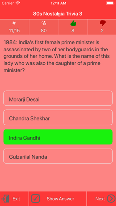 1980s Nostalgia Trivia screenshot 3