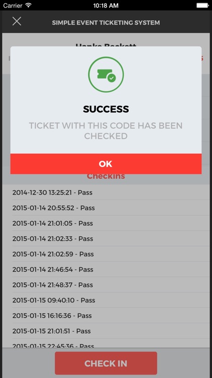 Ticket Checkin screenshot-4