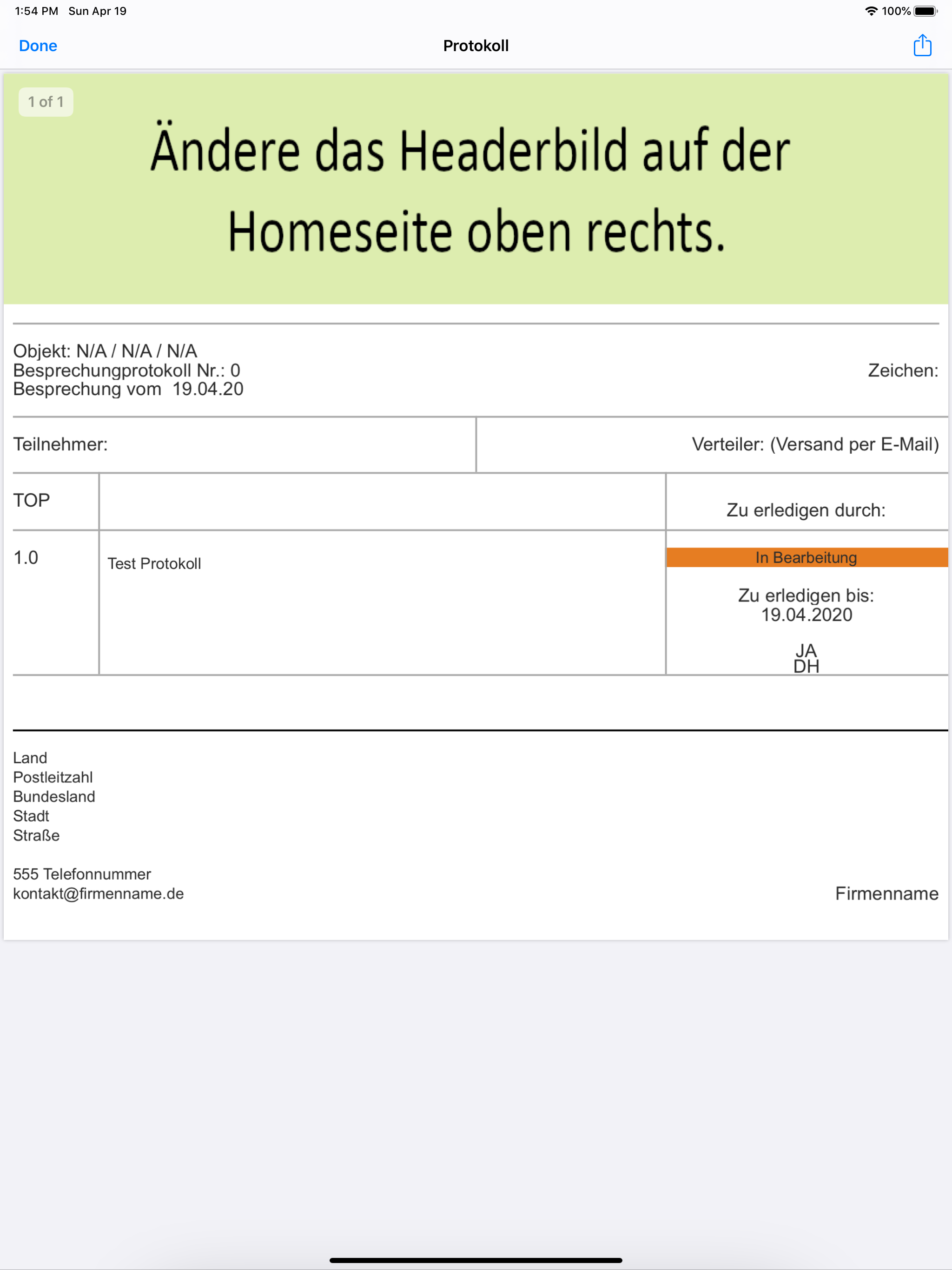Protokoll Ersteller screenshot 14