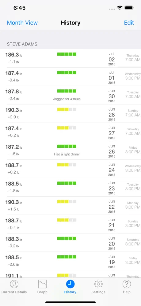 Monitor Your Weight