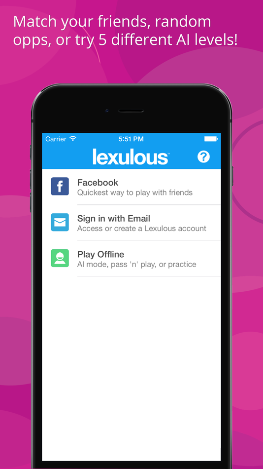 #3. Lexulous Word Game Lite (iOS) By: RJS Tech Solutions LLP