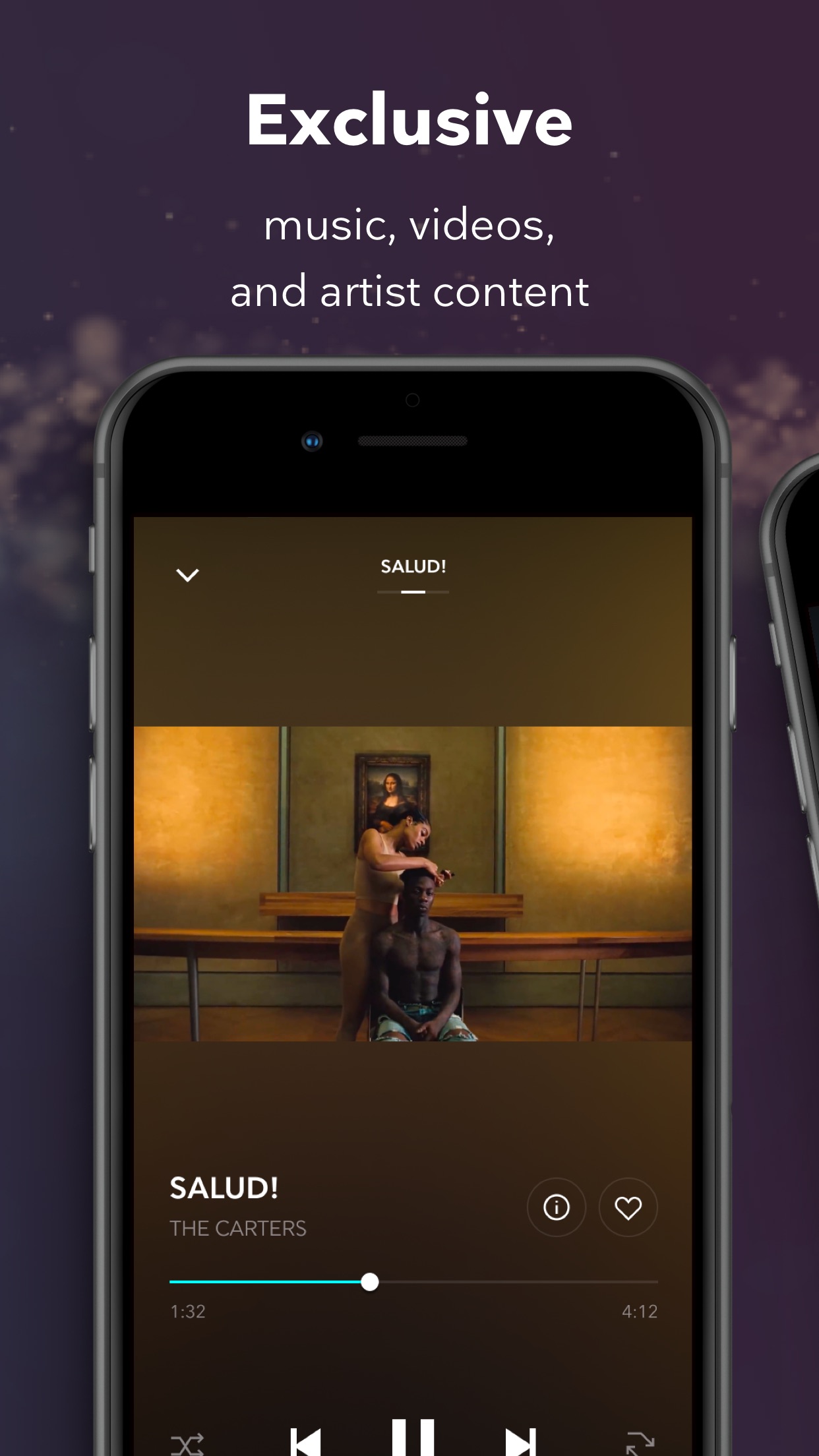 Screenshot do app TIDAL Music