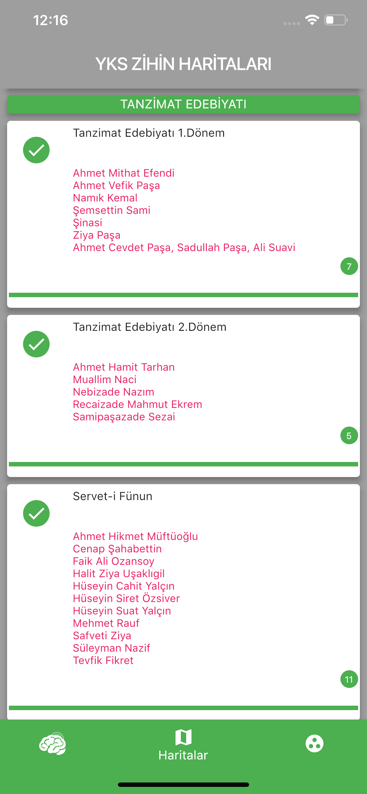 YKS Edebiyat Zihin Haritaları