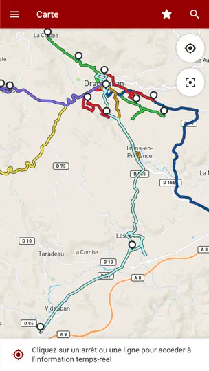 Capture d'écran de Dracénie Mobilité sur iPhone 1