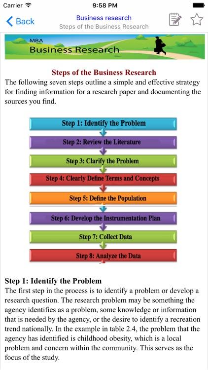 MBA Business Research