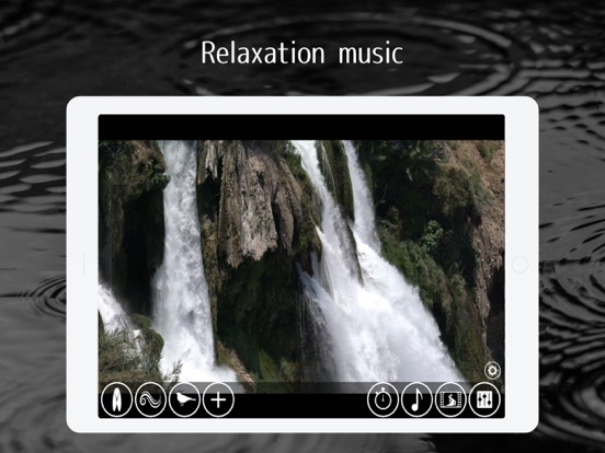 Healing water and nature sound iPad screenshot 2 - Medical app